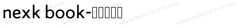 nexk book字体转换